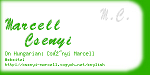 marcell csenyi business card